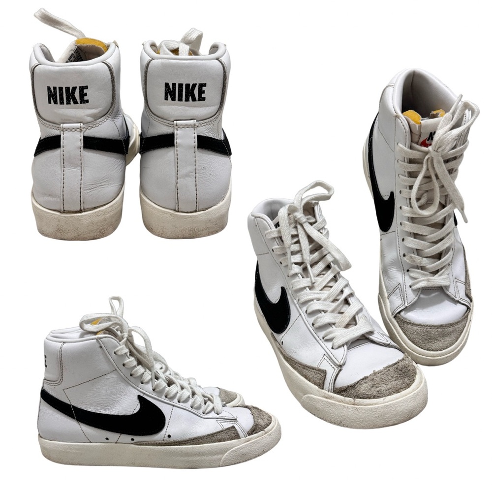 Nike White and Black High-Tops slightly used but not abused